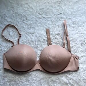 SKIMS Ultimate Push-Up Strapless Bra Clay Size 36C BA-BAN-9056 Multi-Way NWT